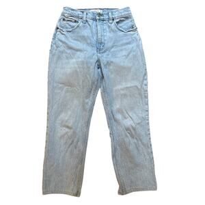 Abercrombie & Fitch‎ 90s straight ultra high rise curve light wash jeans SIZE 4